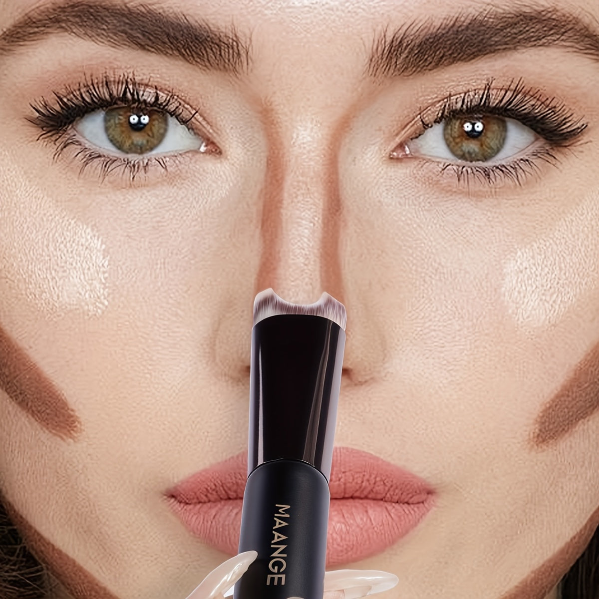 Premium Kabuki Duo Brush – Perfect for Nose Contouring