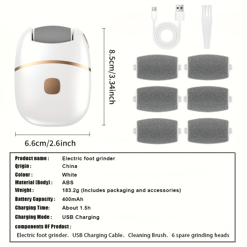 Rechargeable Electric Foot Exfoliator – Smooth & Soft Skin Care Device