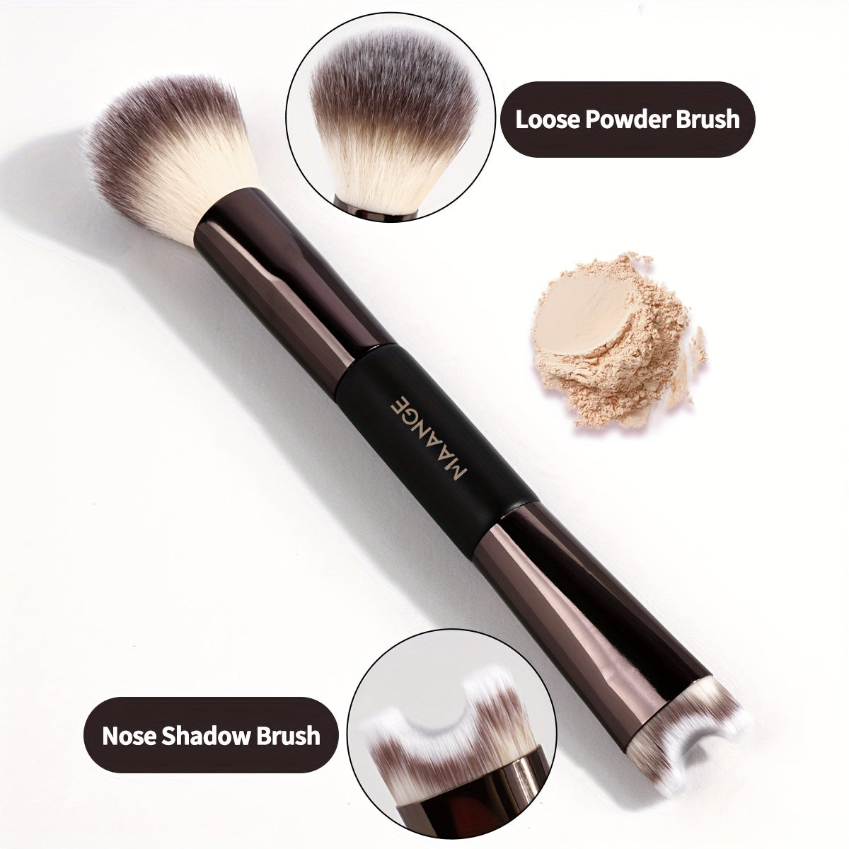 Premium Kabuki Duo Brush – Perfect for Nose Contouring