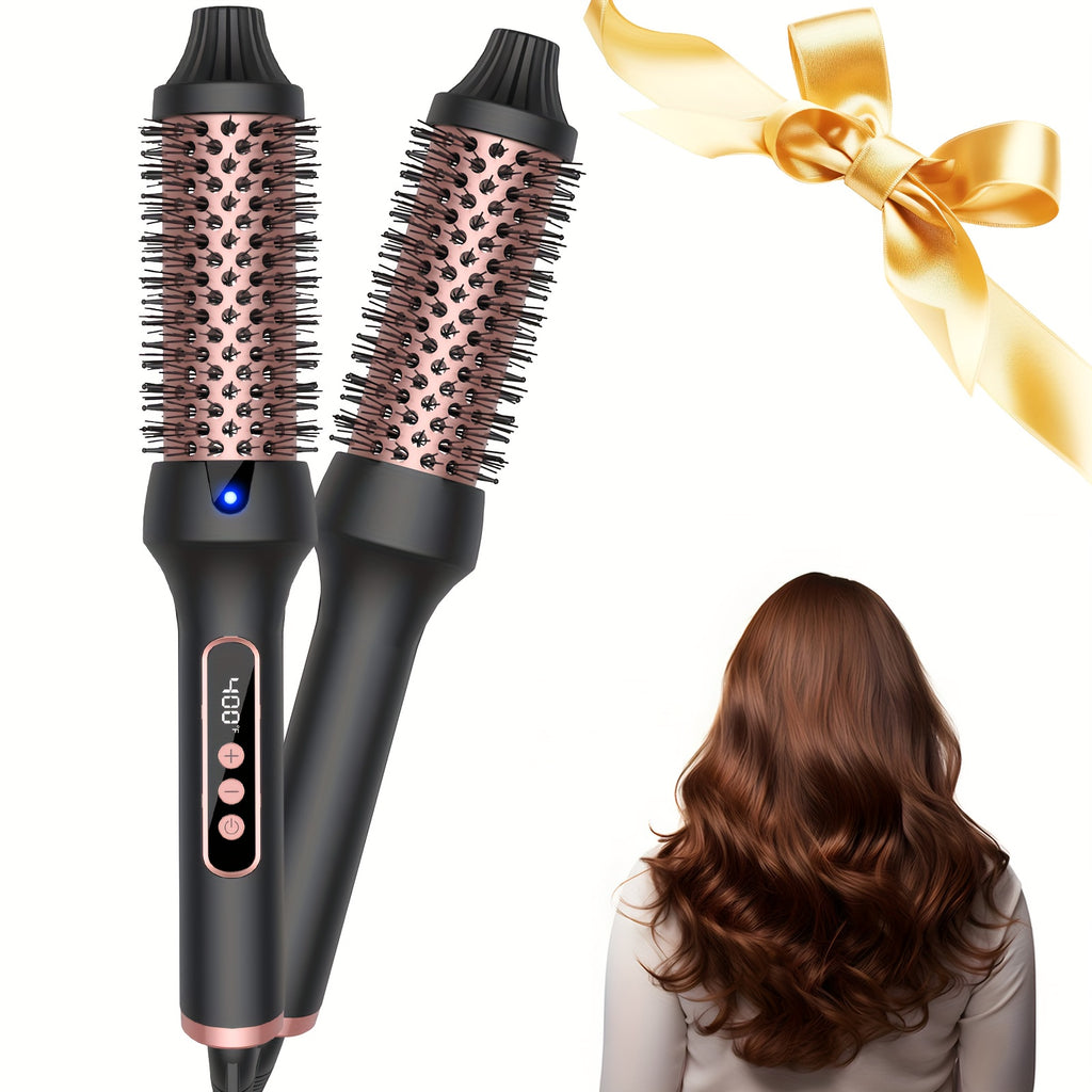 Ceramic Heated Curling Brush – Fast Styling for Dry Hair 3 in 1