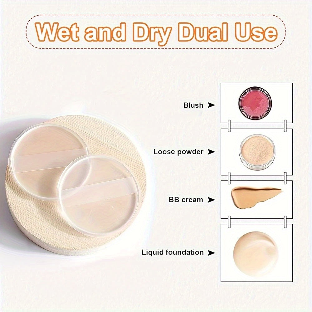 Silicone Foundation Applicator Duo – Washable & Oil-Control