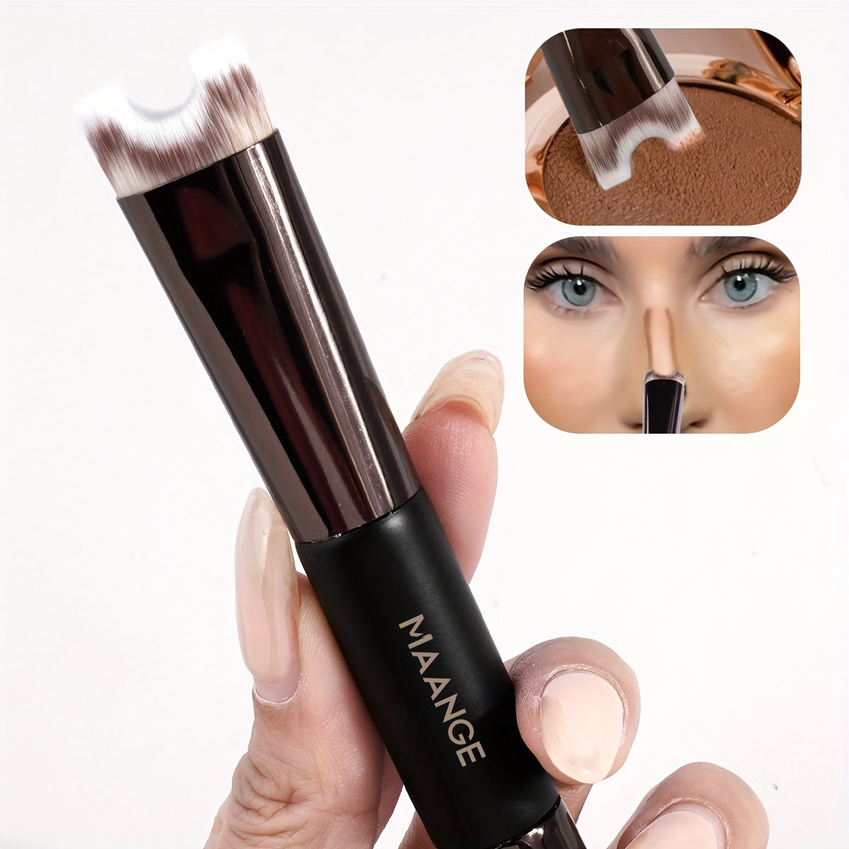 Premium Kabuki Duo Brush – Perfect for Nose Contouring