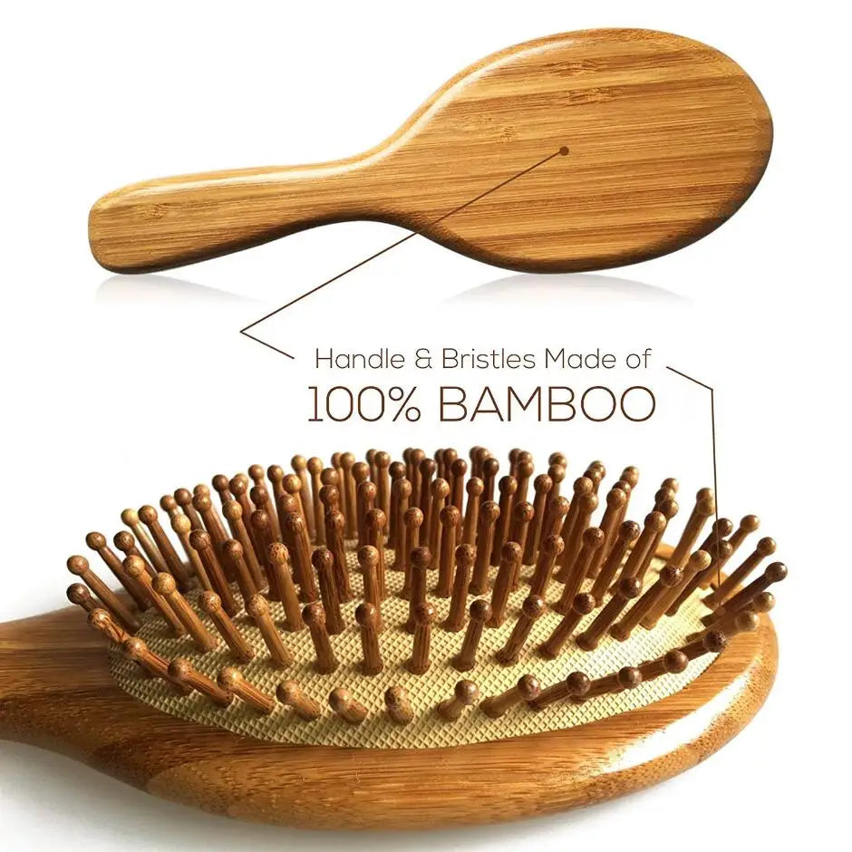 Bamboo Paddle Brush – Natural Care for Hair & Scalp
