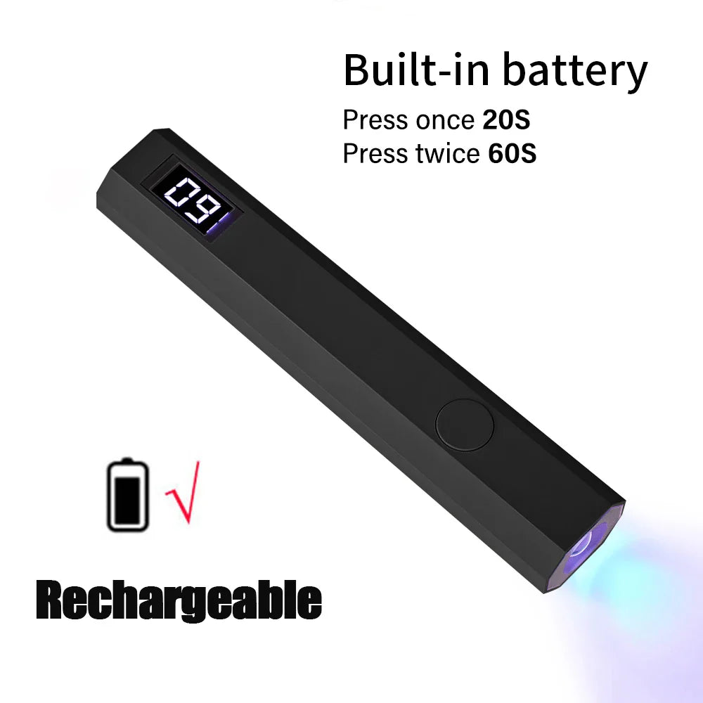 Portable Nail Dryer Light — Compact e Efficient