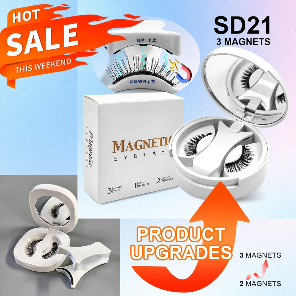 Magnetic Lashes with Applicator — Glue-Free & Reusable