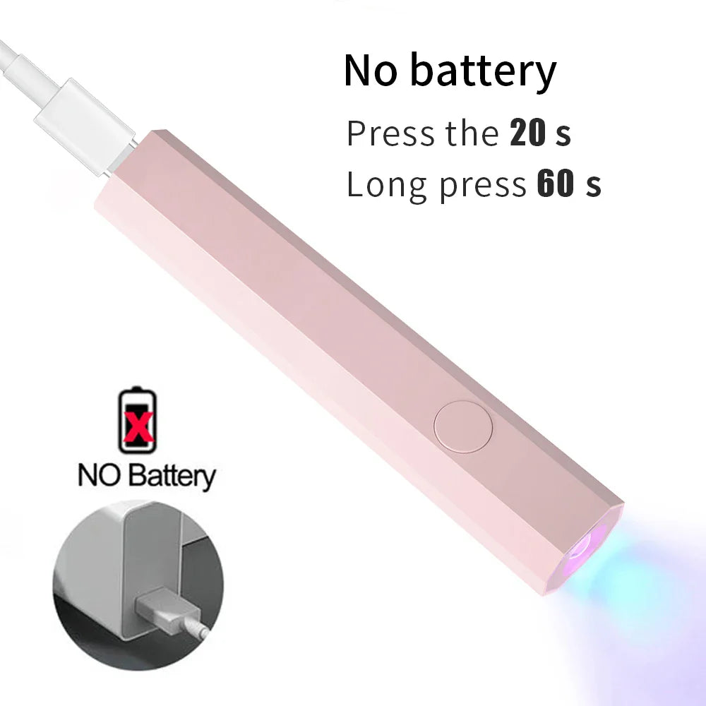 Portable Nail Dryer Light — Compact e Efficient