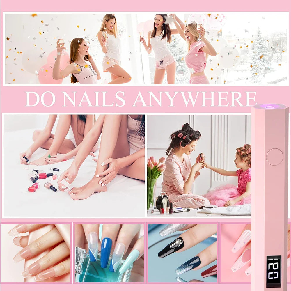 Portable Nail Dryer Light — Compact e Efficient