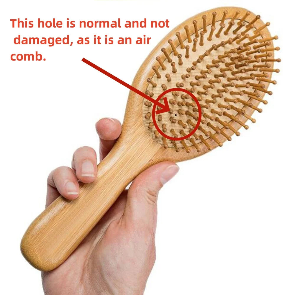 Bamboo Paddle Brush – Natural Care for Hair & Scalp