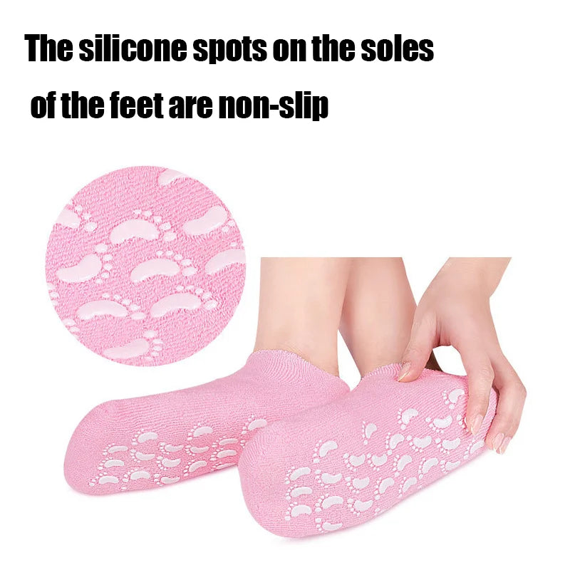 Hydrating Gel Socks – Reusable Moisturizing Care for Dry, Cracked Feet