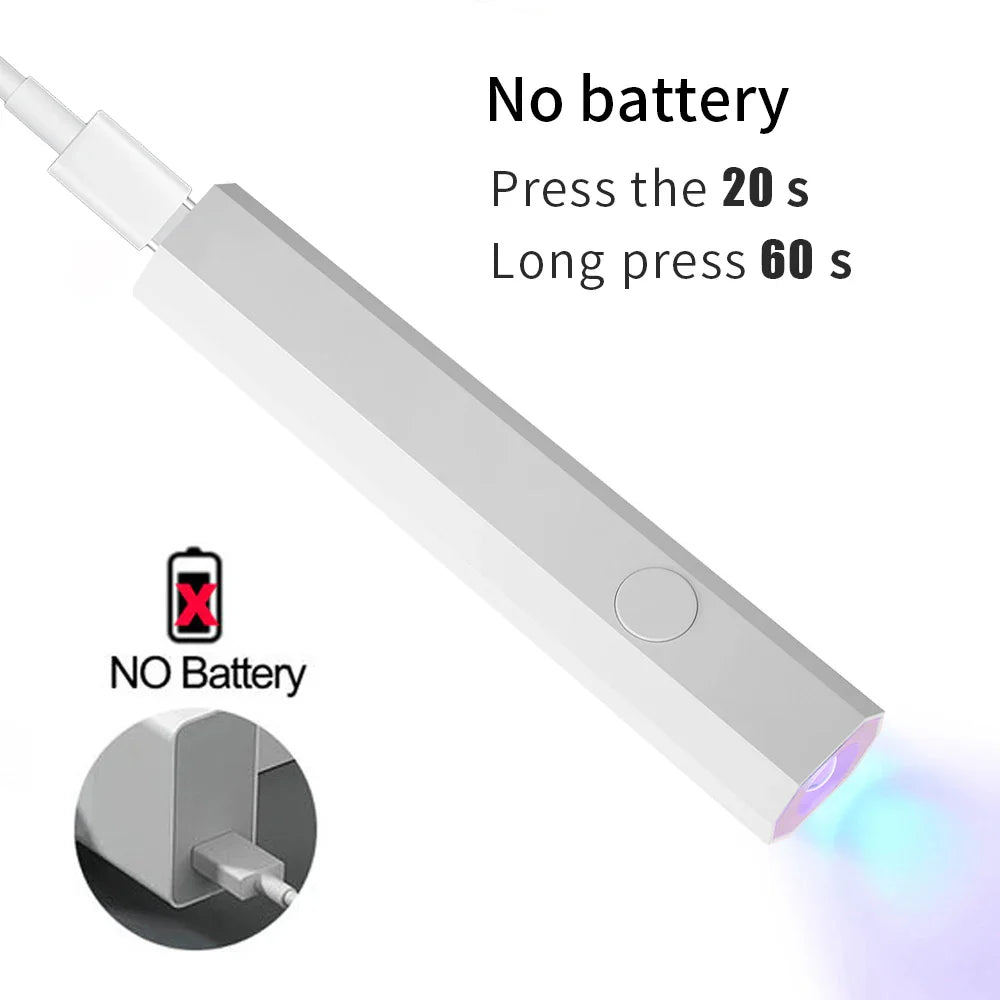 Portable Nail Dryer Light — Compact e Efficient