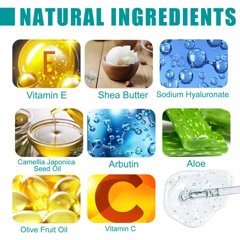 Body Whitening Oil Private Parts Underarm Bleaching Serum Whiten Butt Knee Brighten Inner Thigh Intimate Dark Remove Melanin