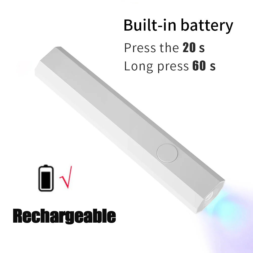 Portable Nail Dryer Light — Compact e Efficient