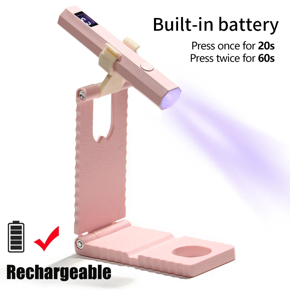 Portable Nail Dryer Light — Compact e Efficient