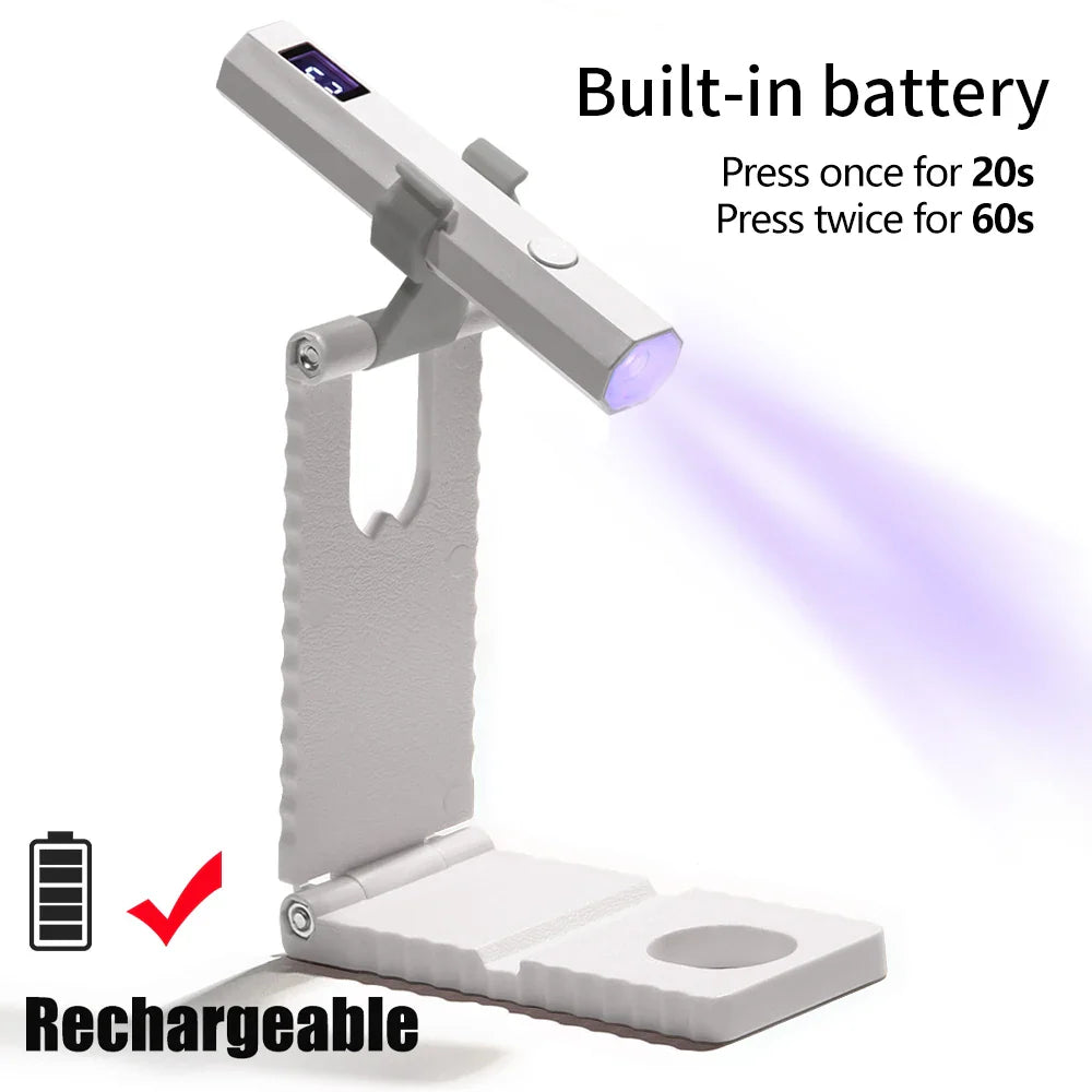 Portable Nail Dryer Light — Compact e Efficient