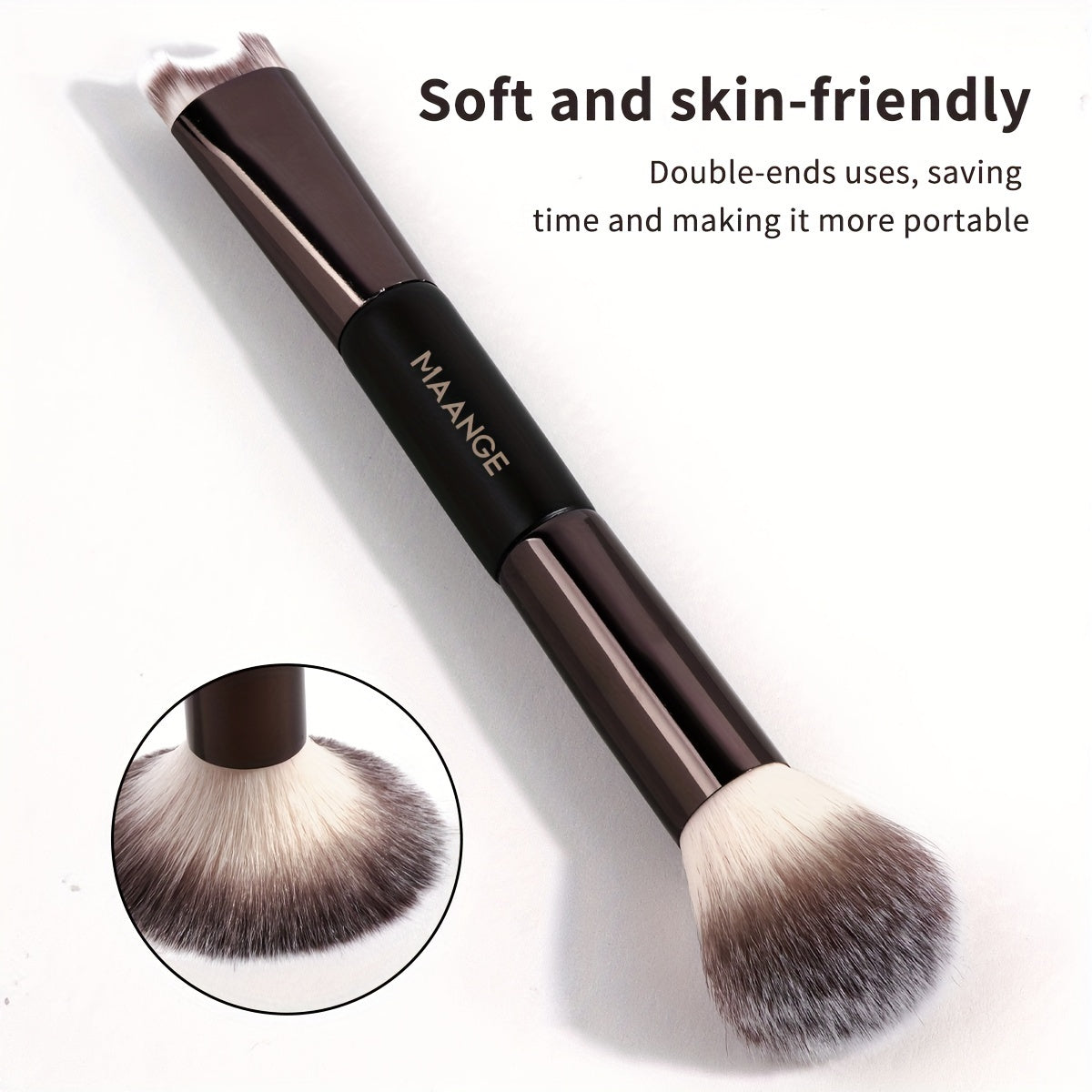 Premium Kabuki Duo Brush – Perfect for Nose Contouring