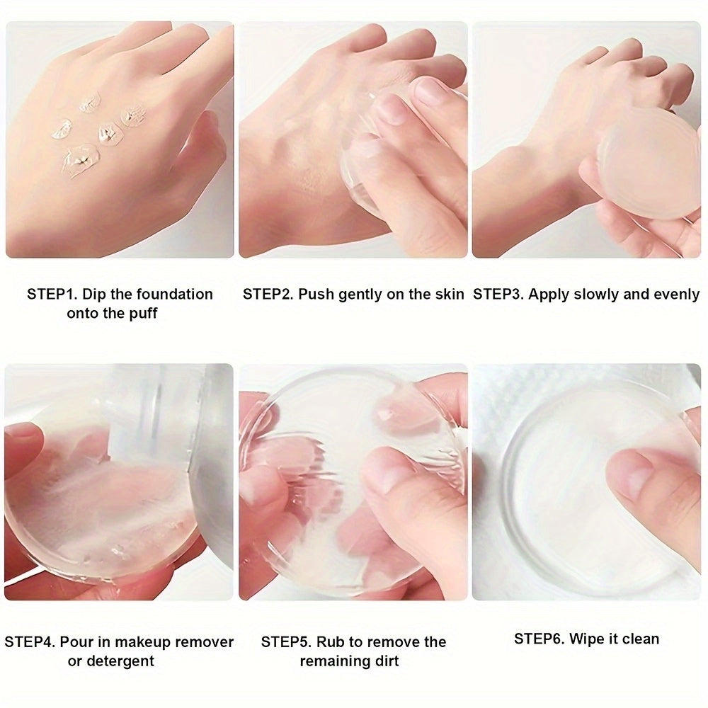 Silicone Foundation Applicator Duo – Washable & Oil-Control