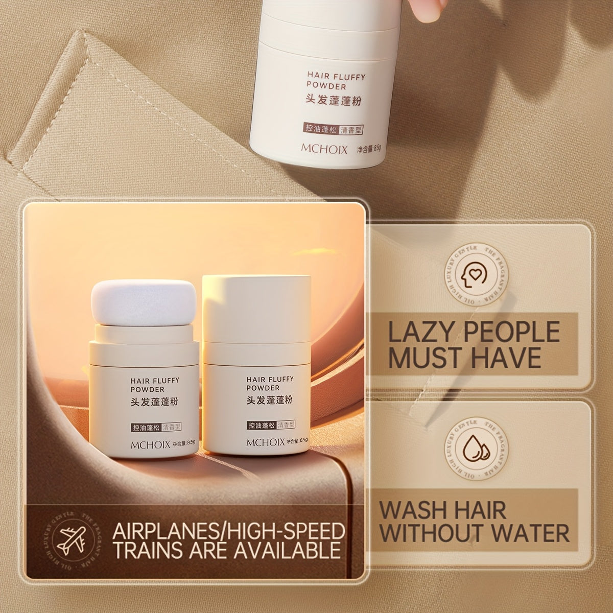No-Wash Hair Powder – Clean, Fresh & Full of Volume