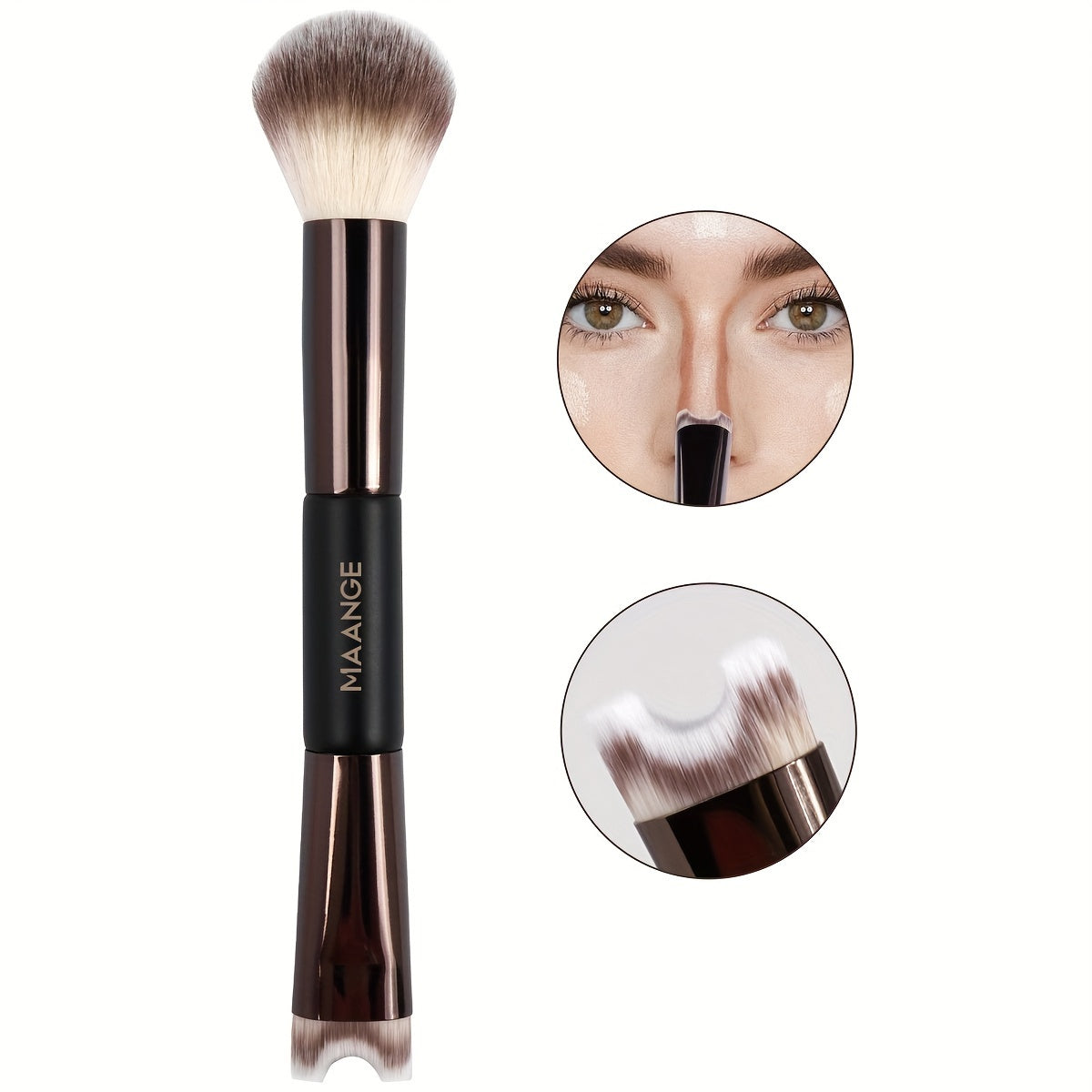 Premium Kabuki Duo Brush – Perfect for Nose Contouring